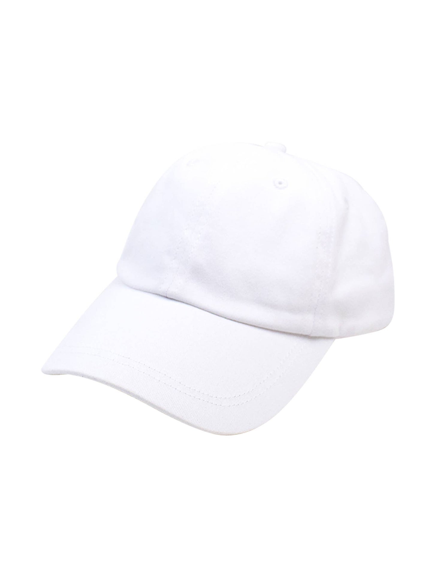 Adult White Baseball Hat