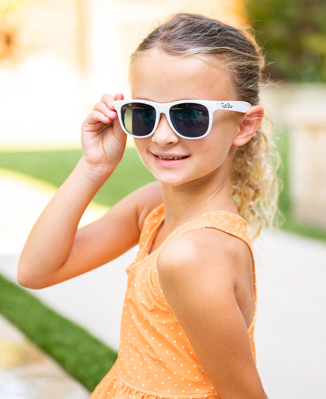 Kids White Sunglasses
