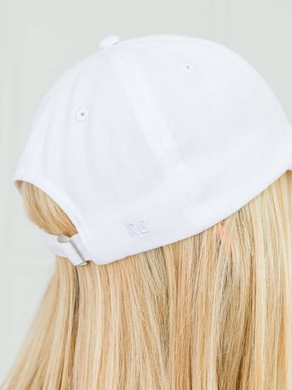 Adult White Baseball Hat