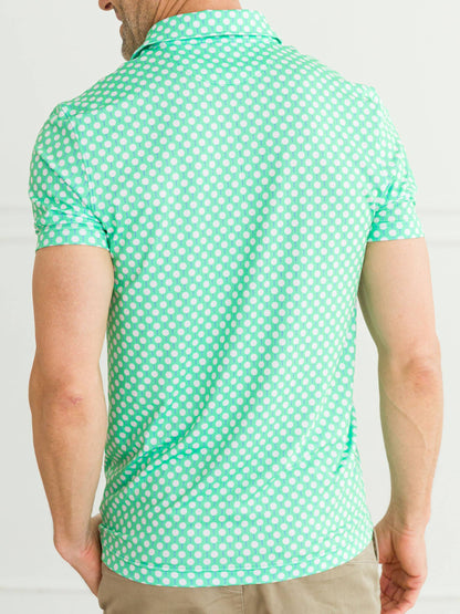 Men's Tiny Tee Time Knit Short Sleeve Performance Polo