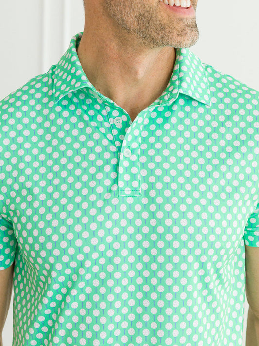 Men's Tiny Tee Time Knit Short Sleeve Performance Polo