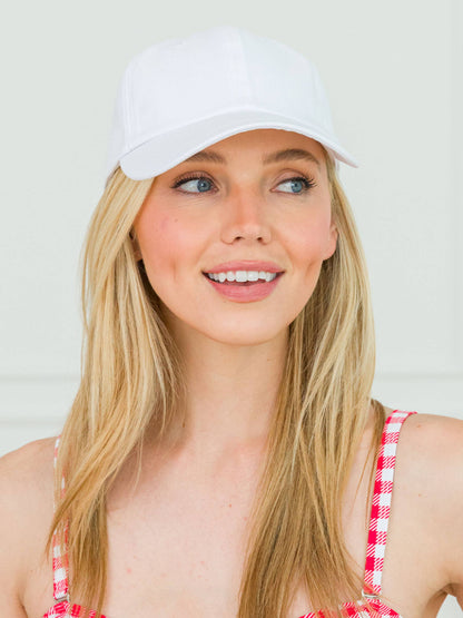 Adult White Baseball Hat